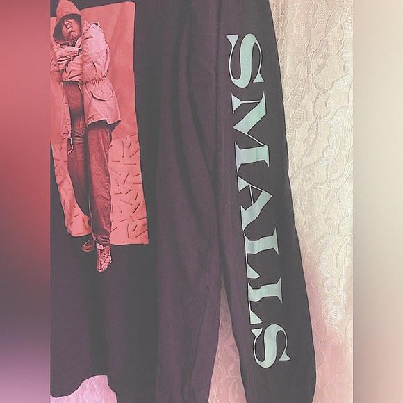 The Notorious B.I.G Biggie Smalls Long Sleeve Black Shirt - Picture 4 of 6